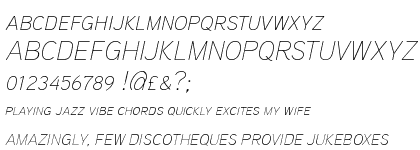 Aaux Pro Thin Italic SC