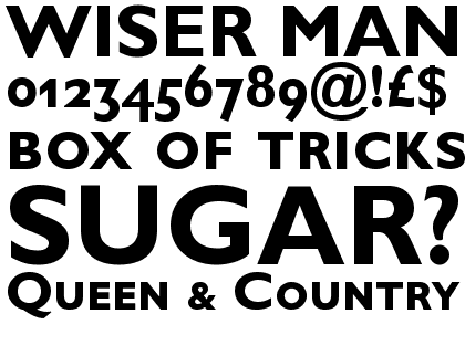 Gill Sans® Bold Small Caps & OSF