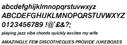 Akzidenz-Grotesk® BE Medium Italic