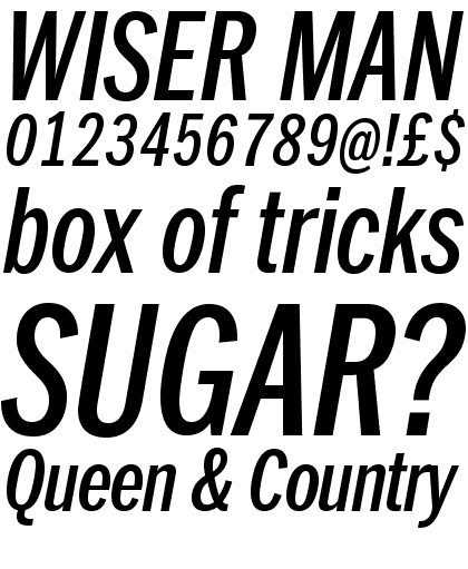 ITC Franklin&trade; Pro Condensed Medium Italic