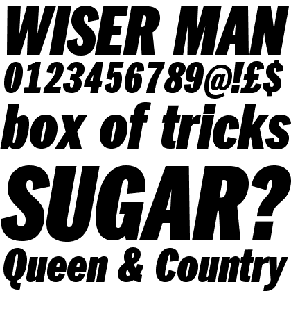 ITC Franklin&trade; Pro Condensed Ultra Italic