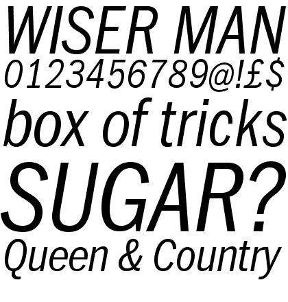 ITC Franklin&trade; Narrow Light Italic