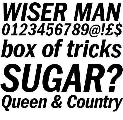 ITC Franklin&trade; Pro Narrow Bold Italic