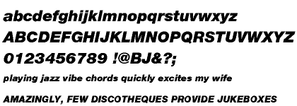 Neue Helvetica™ Cyrillic 96 Black Italic