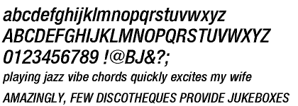 Neue Helvetica™ Cyrillic 67 Medium Condensed Oblique
