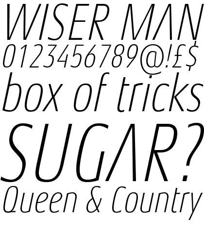 Aeonis&trade; Pro Condensed Thin Italic