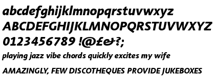 Agilita&trade; Com Heavy Italic