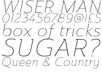 Ainslie Extended Thin Italic