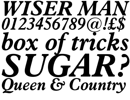 Aldine 721 Bold Italic