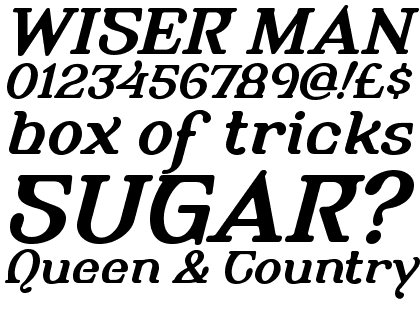 Alembic One Bold Italic