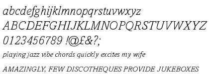 Amasis&trade; Pro Light Italic