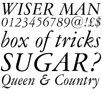 American Garamond Italic