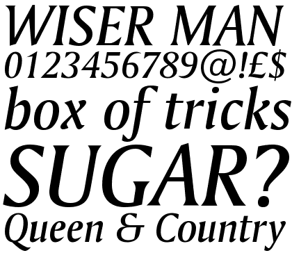 Amerigo Medium Italic