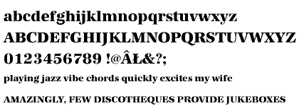 Antiqua URW 2031 CE Extra Bold