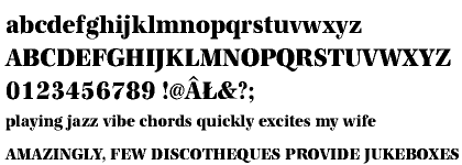 Antiqua URW CE Extra Bold Extra Narrow