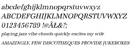 Antiqua URW CE Regular Narrow Oblique