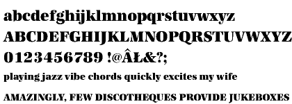 Antiqua URW CE Ultra Bold Narrow