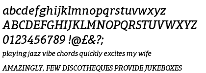 Aptifer&trade; Slab Com Medium Italic