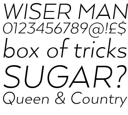 Arquitecta Light Italic