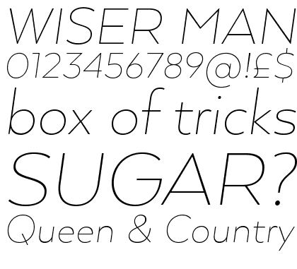 Arquitecta Thin Italic