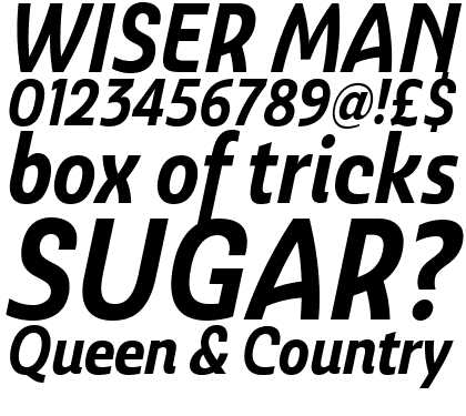 Ashemore Condensed Bold Italic