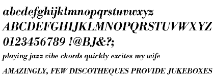 Bodoni Antiqua Cyrillic Demi Bold Italic
