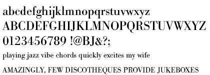 Bodoni Antiqua Cyrillic Regular