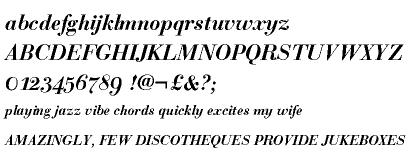 Bodoni Classic Cyrillic Roman