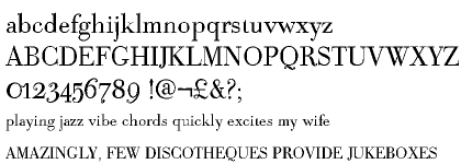 Bodoni Classic Cyrillic Text Roman