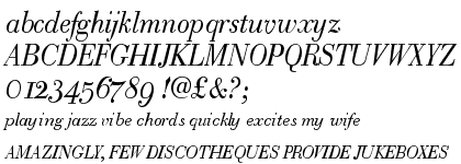 Bodoni Classic Text Italic