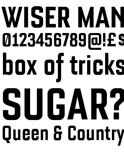 Bourgeois Bold Condensed