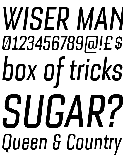 Bourgeois Medium Condensed Italic