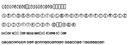 Bullet Numbers Bodoni Condensed Positive