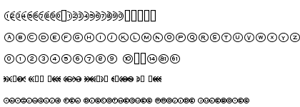 Bullet Numbers Copperplate Positive