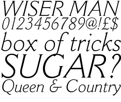 Cantoria&trade; Light Italic