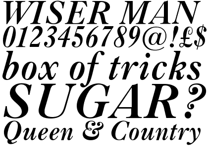 Caslon Bold Italic