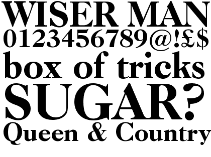 Caslon Old Face Heavy