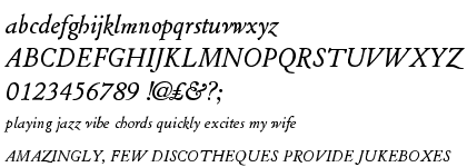 Cloister URW Regular Italic