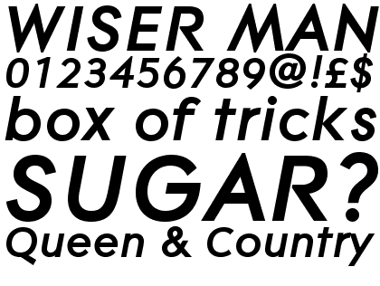 Contax Pro 76 Bold Italic