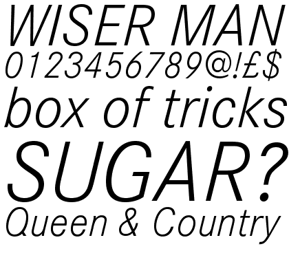 Corporate S Light Italic 