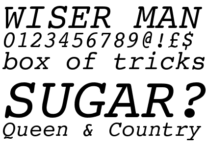Courier 10 Pitch Italic