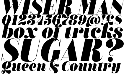 Couturier Poster Black Italic