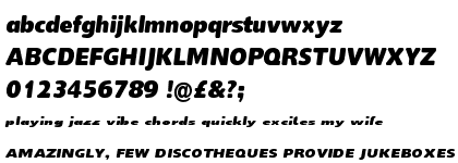 Delargo DT Rounded Black Italic