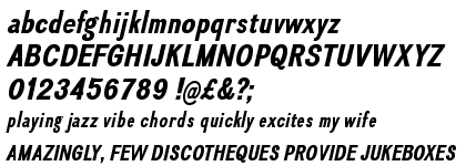 Divulge Condensed Bold Italic