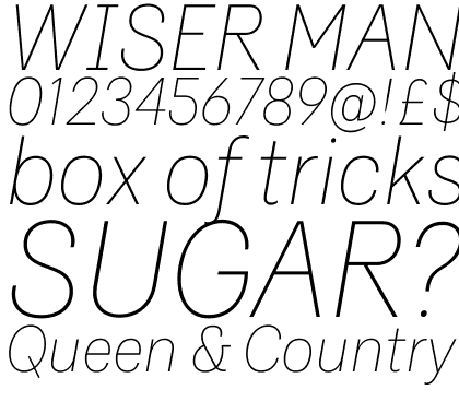 Doctrine Thin Italic