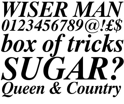 Dutch 801 Bold Italic