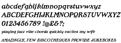 Edwardian Bold Italic