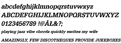 Egyptienne URW CE Medium Narrow Oblique