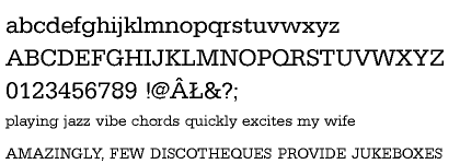 Egyptienne URW CE Regular