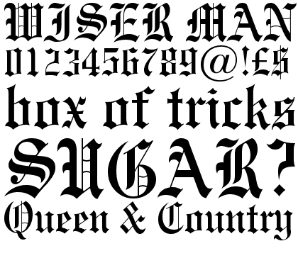 Engravers Old English